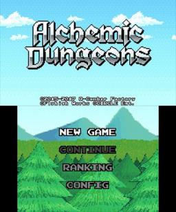 Alchemic Dungeons Title Screen